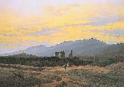 Klosterruine Eldena und Riesengebirge Caspar David Friedrich